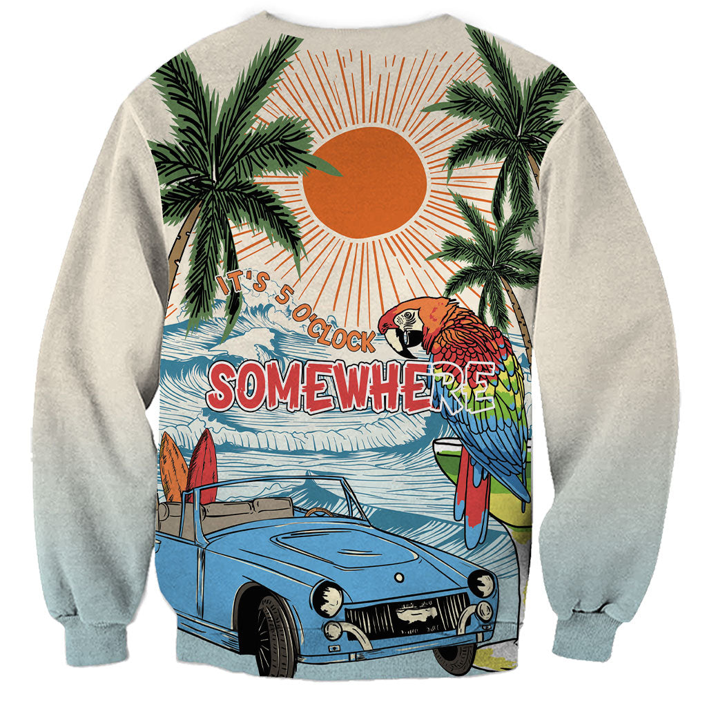 Summer Holiday It's 5 o'clock Somewhere Vintage Hawaii Sweatshirt