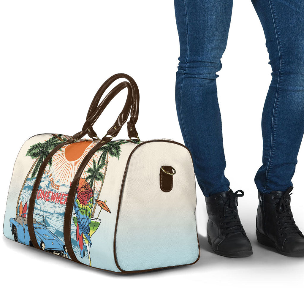 Summer Holiday It's 5 o'clock Somewhere Vintage Hawaii Travel Bag