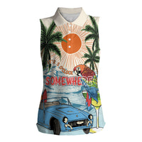 Summer Holiday It's 5 o'clock Somewhere Vintage Hawaii Women Sleeveless Polo Shirt