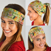 Aloha Hawaii Palaka Print Mango Plumeria Neck Gaiter Tropical Vibes