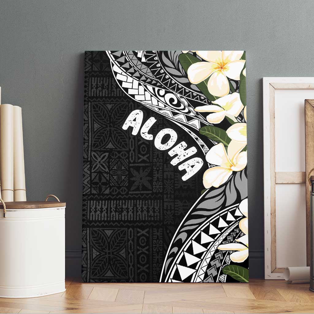 Aloha Hawaii Festive Canvas Wall Art Frangipani Lace Classic