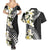 Aloha Hawaii Festive Couples Matching Summer Maxi Dress and Hawaiian Shirt Frangipani Lace Classic
