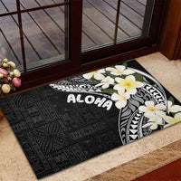 Aloha Hawaii Festive Rubber Doormat Frangipani Lace Classic