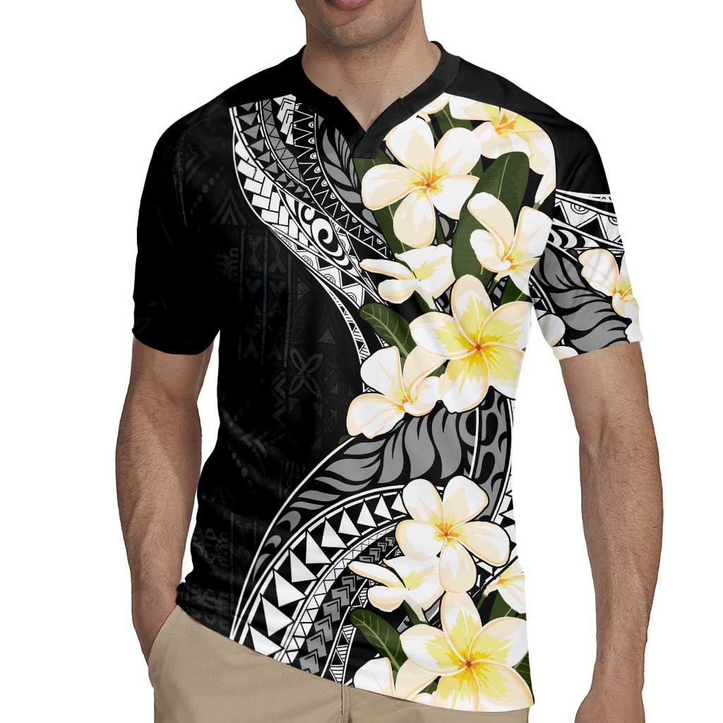 Aloha Hawaii Festive Rugby Jersey Frangipani Lace Classic