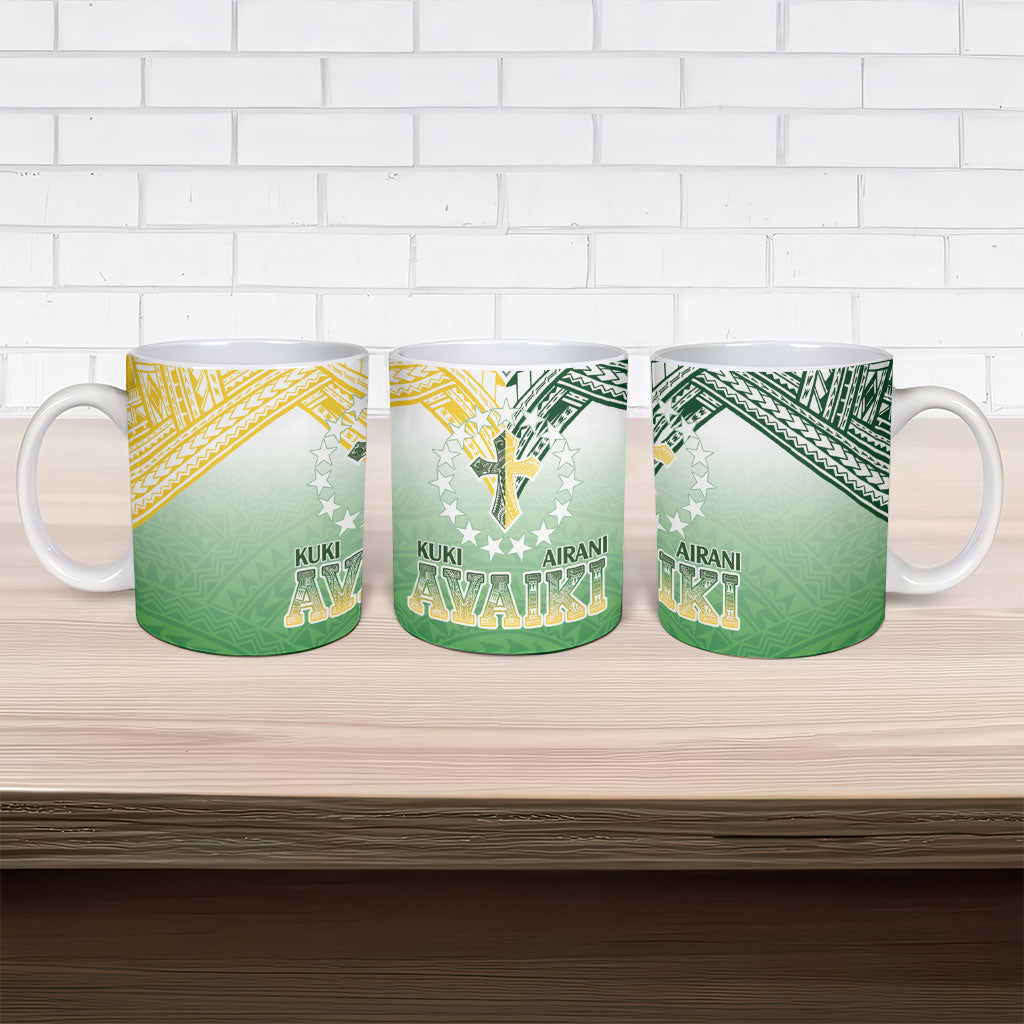 Cook Islands Rugby Medallion Of Stars Ceramic Mug Kuki Airani Avaiki LT7 - Polynesian Pride