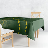 Cook Islands Rugby Tablecloth Kuki Tapa Motifs - Medallion Of Stars LT7 - Polynesian Pride