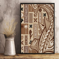 Samoa Tapa Canvas Wall Art Siapo Mix Tatau Patterns LT7 - Polynesian Pride