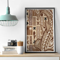 Samoa Tapa Canvas Wall Art Siapo Mix Tatau Patterns LT7 - Polynesian Pride