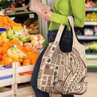 Samoa Tapa Grocery Bag Siapo Mix Tatau Patterns