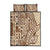 Samoa Tapa Quilt Bed Set Siapo Mix Tatau Patterns LT7 Beige - Polynesian Pride
