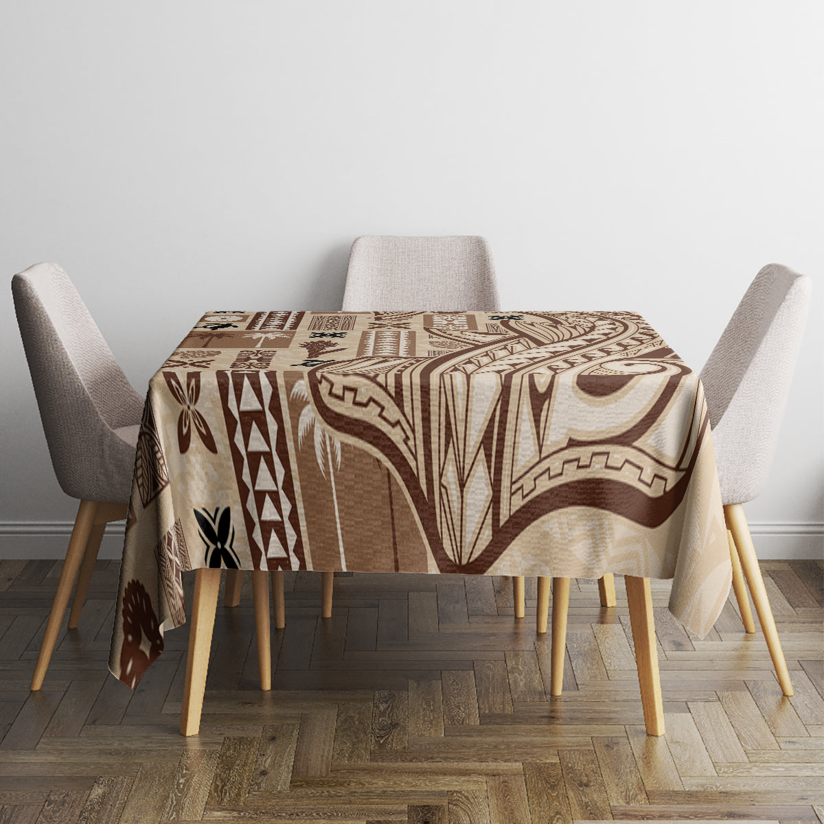 Samoa Tapa Tablecloth Siapo Mix Tatau Patterns LT7 - Polynesian Pride