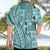 Samoa Tapa Hawaiian Shirt Siapo Mix Tatau Patterns - Teal LT7 - Polynesian Pride