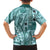 Samoa Tapa Hawaiian Shirt Siapo Mix Tatau Patterns - Teal LT7 - Polynesian Pride