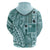 Samoa Tapa Hoodie Siapo Mix Tatau Patterns - Teal LT7 - Polynesian Pride