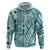 Samoa Tapa Hoodie Siapo Mix Tatau Patterns - Teal LT7 - Polynesian Pride