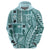 Samoa Tapa Hoodie Siapo Mix Tatau Patterns - Teal LT7 - Polynesian Pride