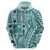 Samoa Tapa Hoodie Siapo Mix Tatau Patterns - Teal LT7 - Polynesian Pride