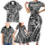Samoa Tapa Family Matching Short Sleeve Bodycon Dress and Hawaiian Shirt Siapo Mix Tatau Patterns - Black LT7 - Polynesian Pride