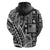 Samoa Tapa Hoodie Siapo Mix Tatau Patterns - Black LT7 - Polynesian Pride