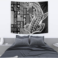 Samoa Tapa Tapestry Siapo Mix Tatau Patterns - Black LT7 - Polynesian Pride