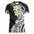 Hawaii Aloha Women V Neck T Shirt Plumeria Vintage - Black LT7 Female Black - Polynesian Pride