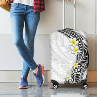 Hawaii Aloha Luggage Cover Plumeria Vintage - White LT7 - Polynesian Pride