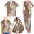 Hawaii Aloha Family Matching Tank Maxi Dress and Hawaiian Shirt Plumeria Vintage - Brown LT7 - Polynesian Pride