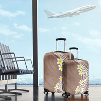 Hawaii Aloha Luggage Cover Plumeria Vintage - Brown LT7 - Polynesian Pride