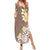 Hawaii Aloha Summer Maxi Dress Plumeria Vintage - Brown LT7 Women Brown - Polynesian Pride