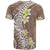 Hawaii Aloha T Shirt Plumeria Vintage - Brown LT7 - Polynesian Pride