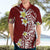 Hawaii Aloha Hawaiian Shirt Plumeria Vintage - Crimson LT7 - Polynesian Pride