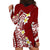 Hawaii Aloha Hoodie Dress Plumeria Vintage - Crimson LT7 - Polynesian Pride