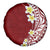 Hawaii Aloha Spare Tire Cover Plumeria Vintage - Crimson LT7 - Polynesian Pride