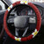 Hawaii Aloha Steering Wheel Cover Plumeria Vintage - Crimson LT7 - Polynesian Pride