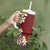 Hawaii Aloha Tumbler With Handle Plumeria Vintage - Red