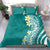 Hawaii Aloha Bedding Set Plumeria Vintage - Teal LT7 - Polynesian Pride