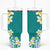 Hawaii Aloha Tumbler With Handle Plumeria Vintage - Teal