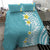 Hawaii Aloha Bedding Set Plumeria Vintage - Turquoise LT7 - Polynesian Pride