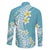 Hawaii Aloha Family Matching Mermaid Dress and Hawaiian Shirt Plumeria Vintage - Turquoise LT7 - Polynesian Pride