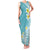 Hawaii Aloha Family Matching Tank Maxi Dress and Hawaiian Shirt Plumeria Vintage - Turquoise LT7 Mom's Dress Turquoise - Polynesian Pride