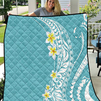 Hawaii Aloha Quilt Plumeria Vintage - Turquoise LT7 Turquoise - Polynesian Pride