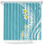 Hawaii Aloha Shower Curtain Plumeria Vintage - Turquoise LT7 Turquoise - Polynesian Pride