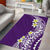 Hawaii Aloha Area Rug Plumeria Vintage - Violet LT7 - Polynesian Pride