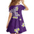 Hawaii Aloha Family Matching Puletasi Dress and Hawaiian Shirt Plumeria Vintage - Violet LT7 - Polynesian Pride