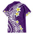 Hawaii Aloha Family Matching Puletasi Dress and Hawaiian Shirt Plumeria Vintage - Violet LT7 - Polynesian Pride