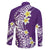 Hawaii Aloha Family Matching Puletasi Dress and Hawaiian Shirt Plumeria Vintage - Violet LT7 - Polynesian Pride