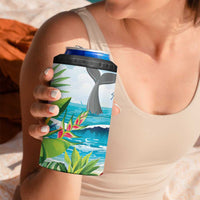 Aloha Honolulu Festival 4 in 1 Can Cooler Tumbler Ukulele By The Shore