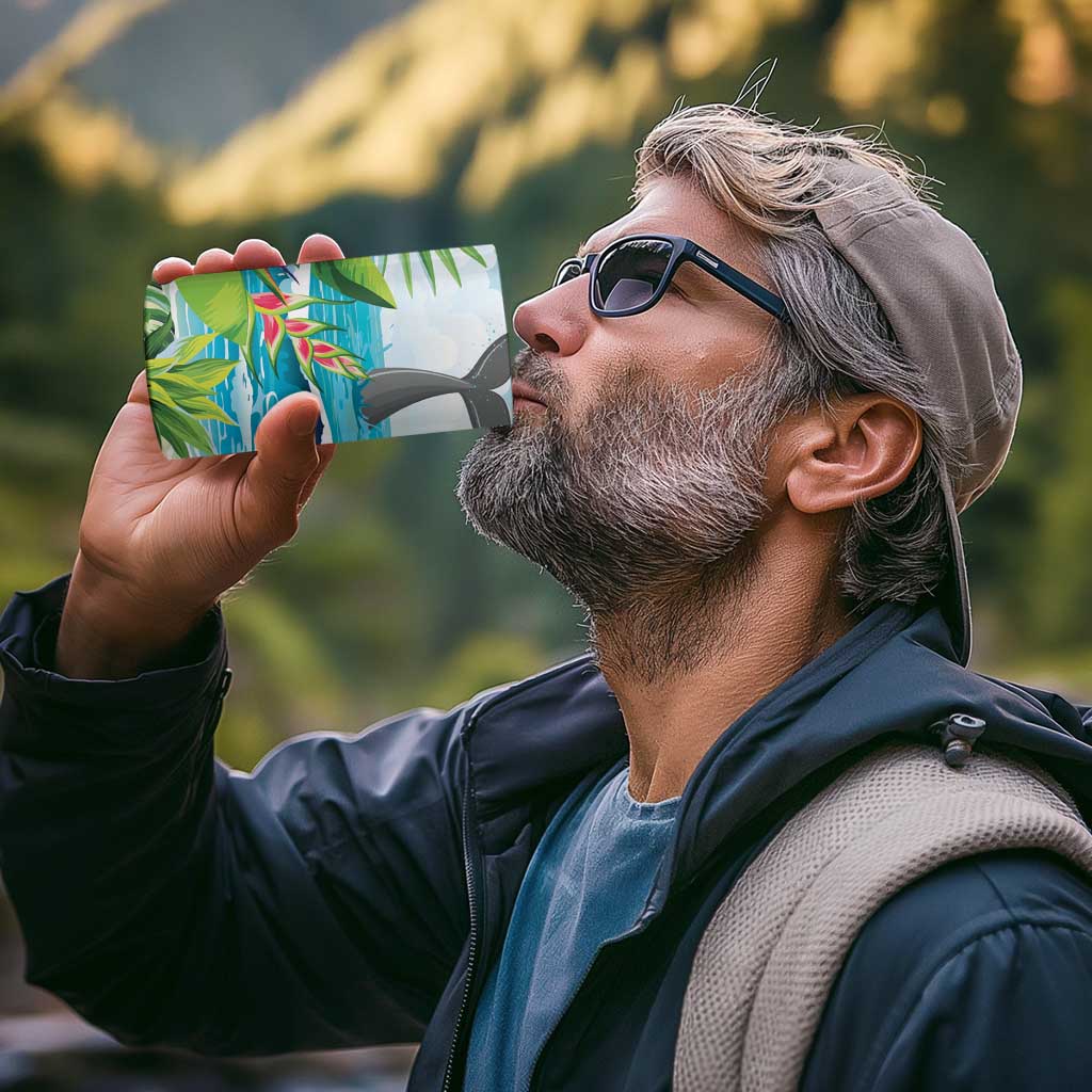 Aloha Honolulu Festival 4 in 1 Can Cooler Tumbler Ukulele By The Shore