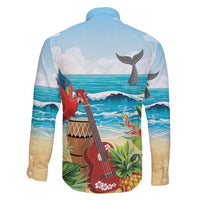 Aloha Honolulu Festival Family Matching Tank Maxi Dress and Hawaiian Shirt Ukulele By The Shore