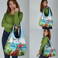 Aloha Honolulu Festival Grocery Bag Ukulele By The Shore